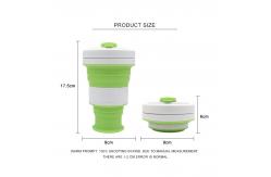 China Leakproof 550ml Collapsible Coffee Mug With Lid supplier