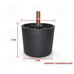 Black Plastic Furniture Legs Furniture Accessories Durable Support Sofa Legs