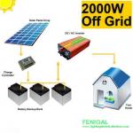 2kw Off Grid Apartment / Villa Solar Pv Energy System for sale