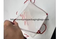 China Two Layer CPE / LDPE Plastic Drawstring Backpack Bags With Logo supplier