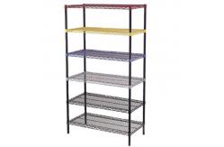China Adjustable Steel Wire Shelving With Coated Customizable Tires 800bls For Storage supplier
