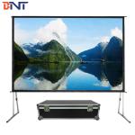 Outdoor Motorized Projector Screen , 200 Inch Electric Projector Screen for sale
