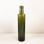 Amber Dark Green Glass Olive Oil Bottle Round / Square Shaped Easy To Use