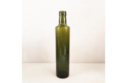 China Amber Dark Green Glass Olive Oil Bottle Round / Square Shaped Easy To Use supplier