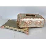 Custom Pattern Resin Decoration Crafts , 260*160*130mm Household Napkin Box for sale