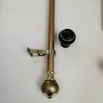 Zinc Alloy 0.35mm 10mm Adjustable Curtain Rod for sale