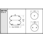 Goodyear 2B10-226 Industrial Air Spring W013587795 Two Convoluted 257