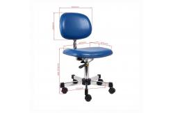China ESD Ergonomic Lab Chair Height Adjustable Anti Static For Cleanroom supplier