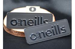 China custom embossed labels Brand Name Fabric Badges For Clothes supplier