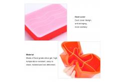 China OEM Food Grade Silicone Ice Cube Trays With Removable Lid supplier