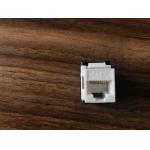 UTP 180 Degree Cat6a Keystone Jack , PC Material Tool Free Keystone Jack