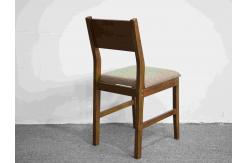 China Walnut Solid Wood Dining Chair With Cushion Sloping Back supplier