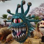 Handmade Lifelike Animatronic Dragons Simulation Beholder Sculpture With Movements