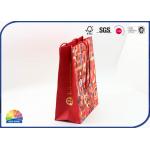 CMYK 4C Printed Customized Paper Gift Bags Resuable Eco Friendly With Ribbon Handle