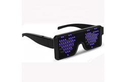 China 11 Patterns Light Up LED Glasses supplier