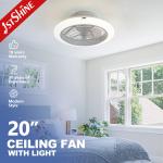 Metal Body Material 20 Small Space Ceiling Fan with 40W LED Lighting and Plastic Body for sale
