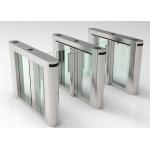 0.4 Second Pedestrian Security Turnstile DC Brushless Clear Acrylic Arm