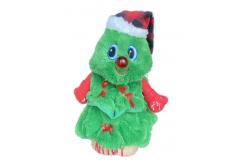 China Christmas Santa Tree Plush Toy With Lights supplier
