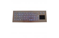 China Ip67 Wired Illuminated Steel Keyboard Vandal Proof Waterproof Touchpad Industrial supplier