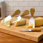 4pcs 6pcs Cheese Knives Set With Wood Handle Stainless Steel
