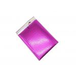 ISO14001 Pantone Pink Metallic Bubble Mailers For Protective Shipping for sale