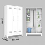 KD Structure cleaning Tools Storage Kitchen Lockers Shopping Mall Cleaning Cabinet for sale