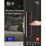 6068 Mortise Fingerprint Doorlock Tuya TTlock Wifi APP Optional for sale