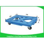 Logistics Stackable Plastic Moving Dolly Convenience Transport Long Service Life for sale