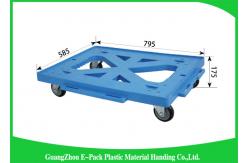 China Logistics Stackable Plastic Moving Dolly Convenience Transport Long Service Life supplier