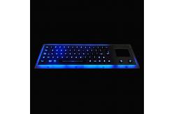 China Waterproof Illuminated Metal Keyboard With Touchpad And 64 Led Backlit Keys supplier