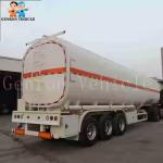 China Genron 7000L 3axles 9silos carbon steel/aluminum fuel tanker semi trailer for sale