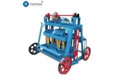 China Floor Brick Making Machine Platform Vibration Mobile Block Molding Machine supplier