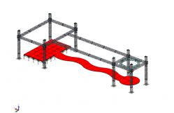China Bolt Square Box Truss Aluminum Square Screw Truss supplier