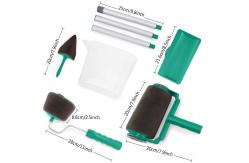 China PP Handle Paint Runner Pro Roller Flocked Edger For Home Office Wall supplier