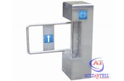 China Self Check Alarm Function Swing Barrier Gate Direction Display Id Card Reader supplier