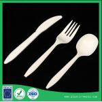 Healthy and Eco-friendly corn starch biodegradable disposable dinner knife, spoon, fork for sale