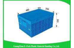 China Mesh Folding Storage Crates , Household Collapsible Plastic Storage Bins PP Materials supplier