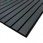 Soundproofing Wall Coverings Black Wood Slat Wall Panel For Conference Room for sale
