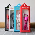 130gsm Mobile Phone Data Cable Packaging Box With Window for sale