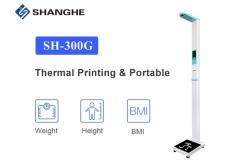 China Multi Languages Electronic Height And Weight Machine Coin Operated Flexible To Move supplier