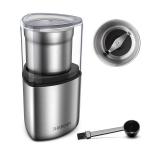 200W Small Electric Coffee Maker 120V Stainless Steel Coffee Grinder With Removable Bowl for sale