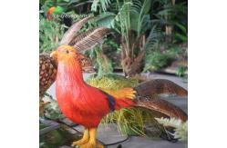 China Movement Realistic Animatronic Animals Customized Size Golden Pheasant supplier