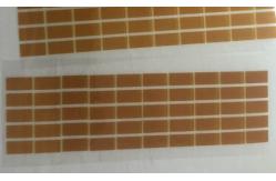 China 0.08mm Brown Die Cut Adhesive Tape Single Sided Polyimide PET Material supplier