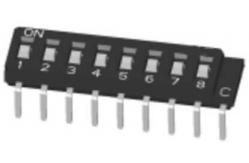China Heat Resistant SIP DIP Switch With Thru Hole Lead supplier