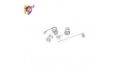 China Nickel Plated Steel Cylindrical Contact Battery Spring With Compression supplier