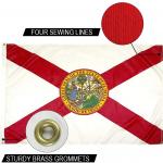 State of Florida Flag 3x5 ft Outdoor Heavy duty Dupont Nylon US Flags Strong Canvas Heading and  Brass Grommets for sale