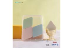 China Clear PVC Box Makeup Puff Sponge Kit Non Latex Foundation Makeup Sponge 4PCS supplier