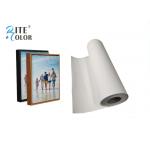 Inkjet Digital Printing Polyester Canvas Rolls , Wide Format Canvas Digital Print Fabric