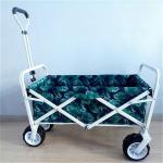 7 PU Wheel Folding Garden Carts Wide Beach Cart Trolley 70kgs for sale