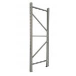 3” X 3” Section Teardrop Pallet Racking Upright Frame 4 X 4 1/4 Footplates for sale